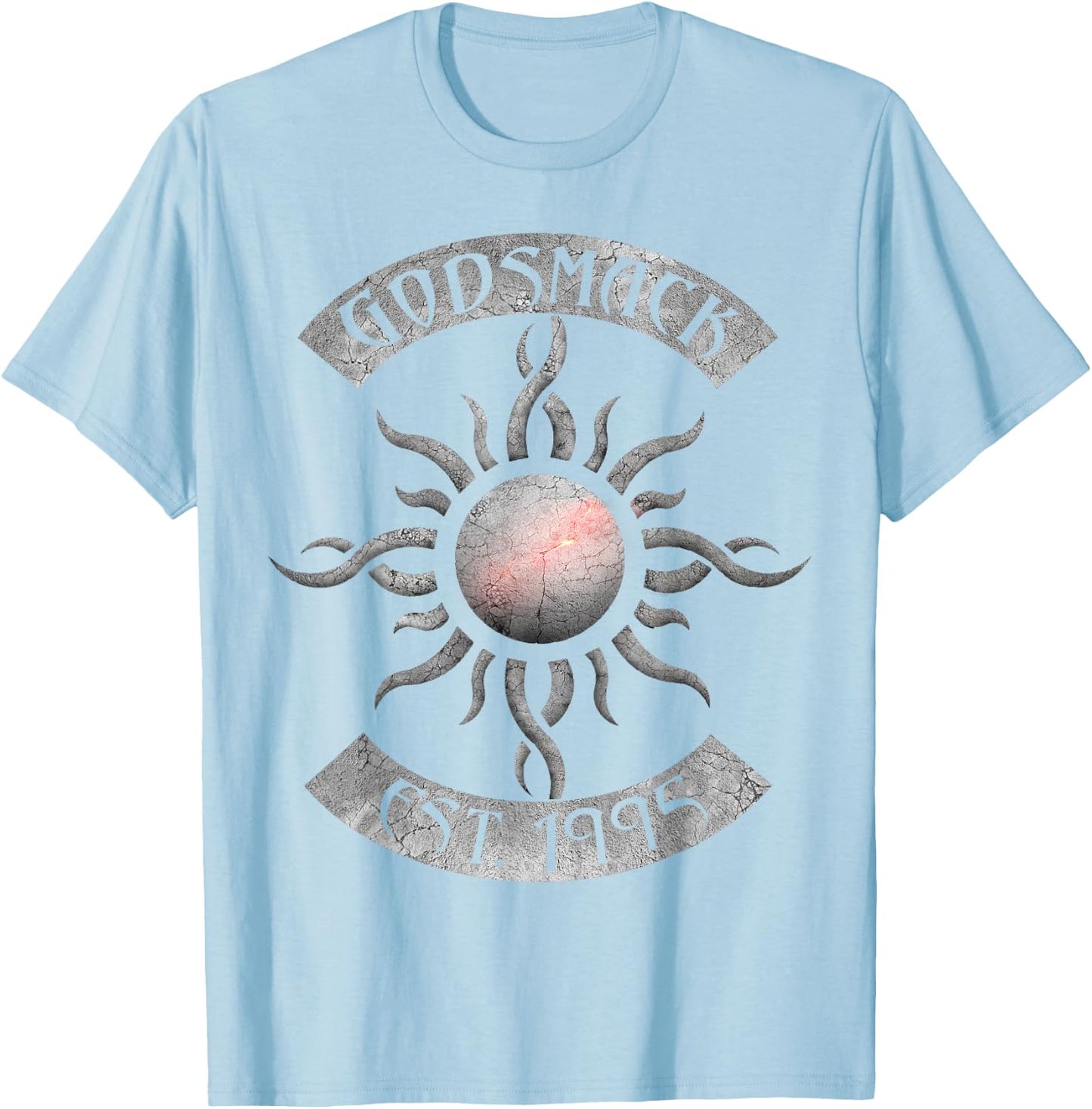 Godsmack – Legends Sun Rocker On White T-Shirt - T-Shirt | Light Blue