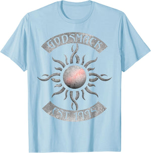Godsmack – Legends Sun Rocker On White T-Shirt - T-Shirt | Light Blue