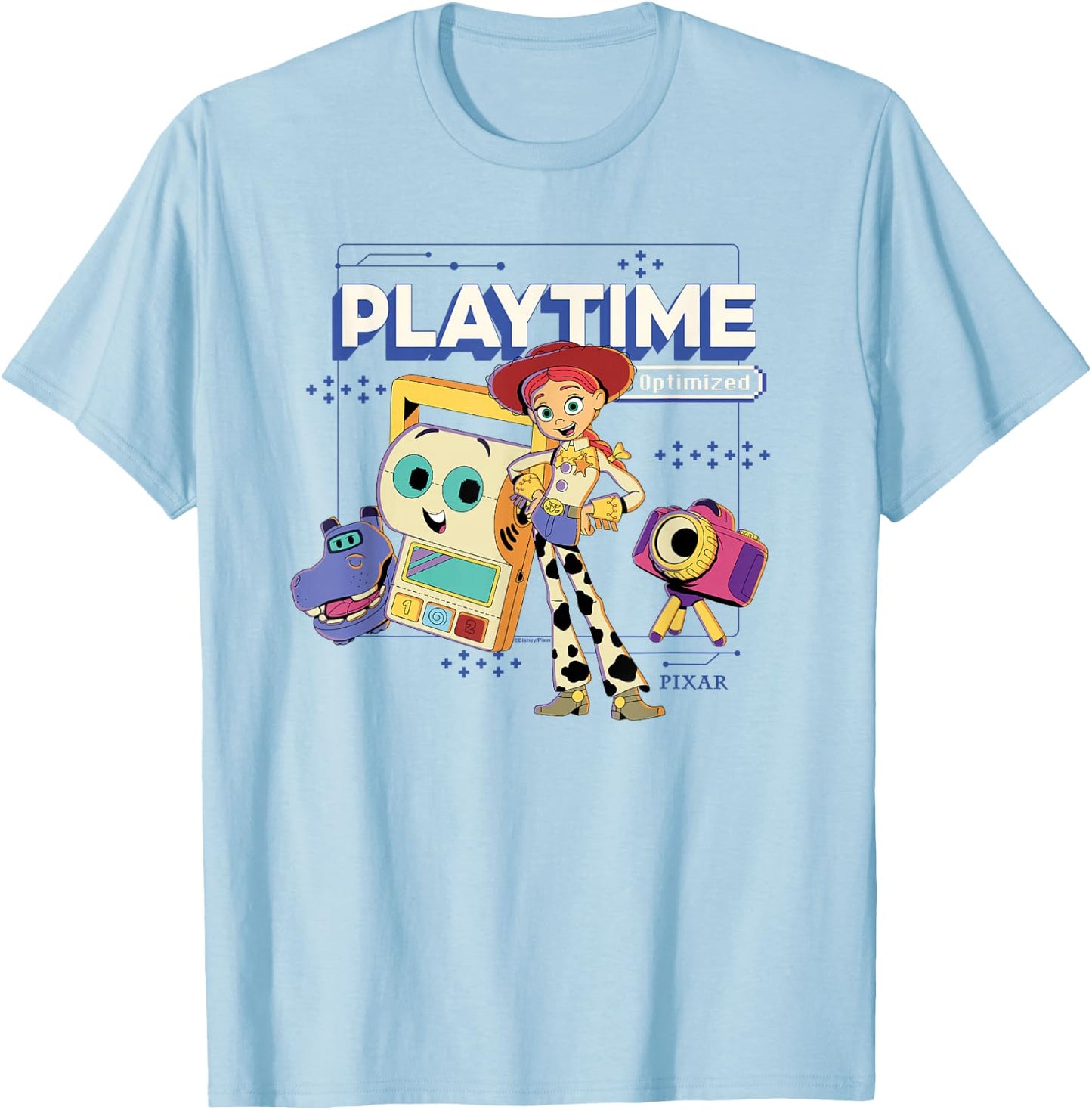 Disney Pixar Toy Story 5 Jessie Playtime Optimized T-Shirt - T-Shirt | Light Blue