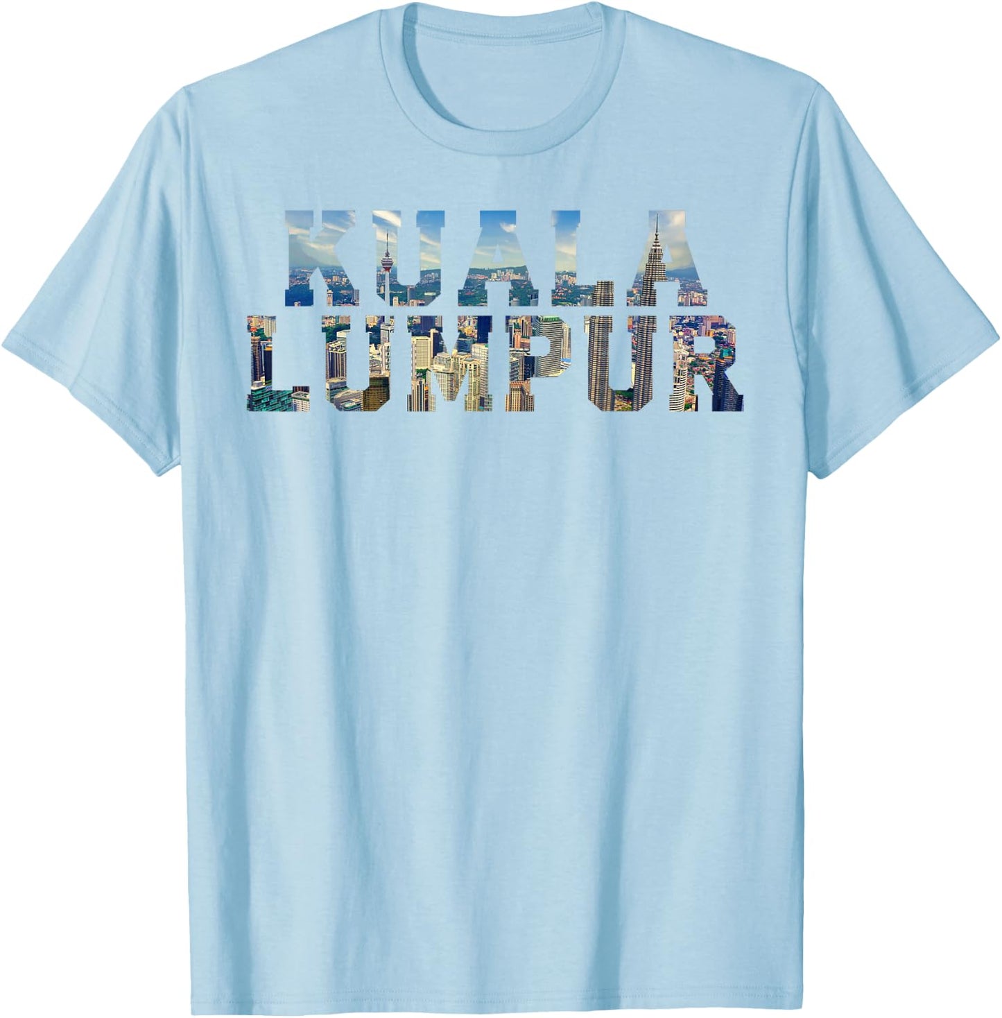 Souvenir vintage Kuala Lumpur Malaisie emblématique Skyline T-Shirt - T-Shirt | Light Blue