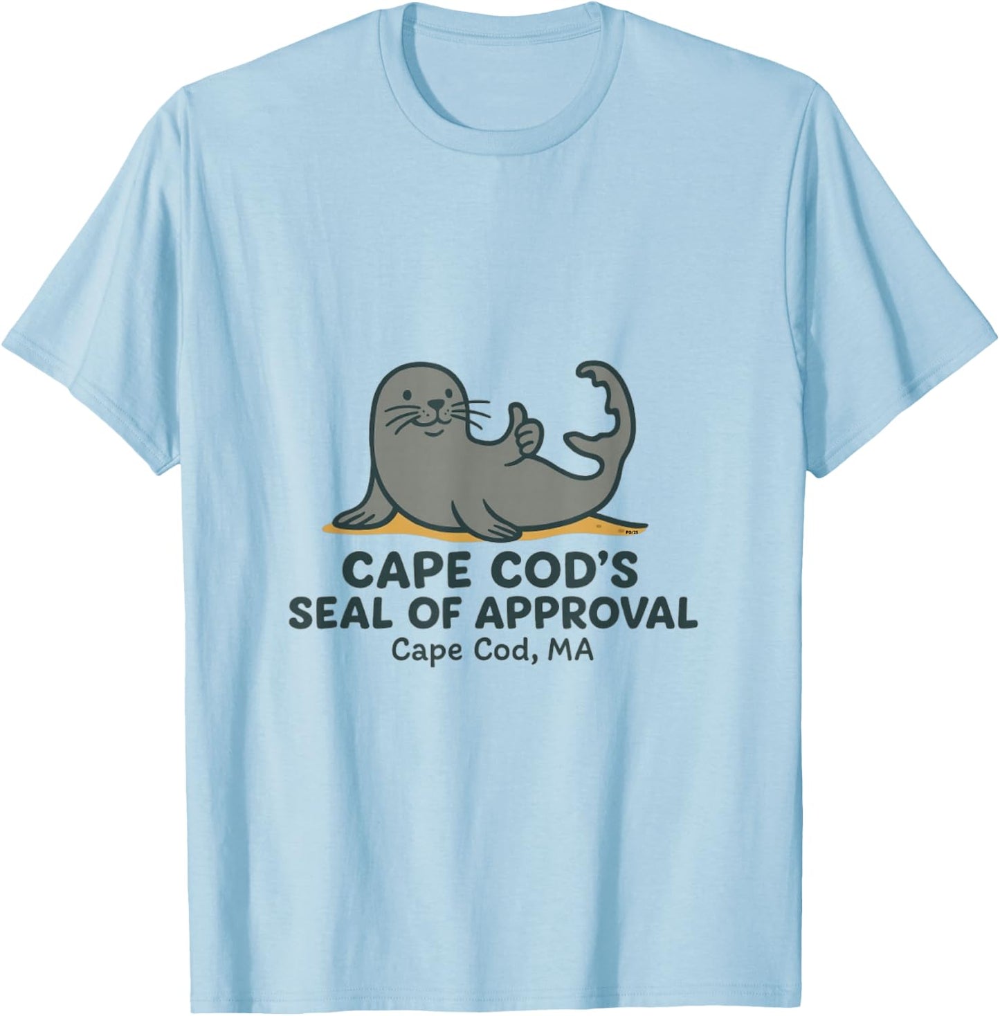 Cape Cod’s Seal Of Approval Cape Cod, MA T-Shirt - T-Shirt | Light Blue