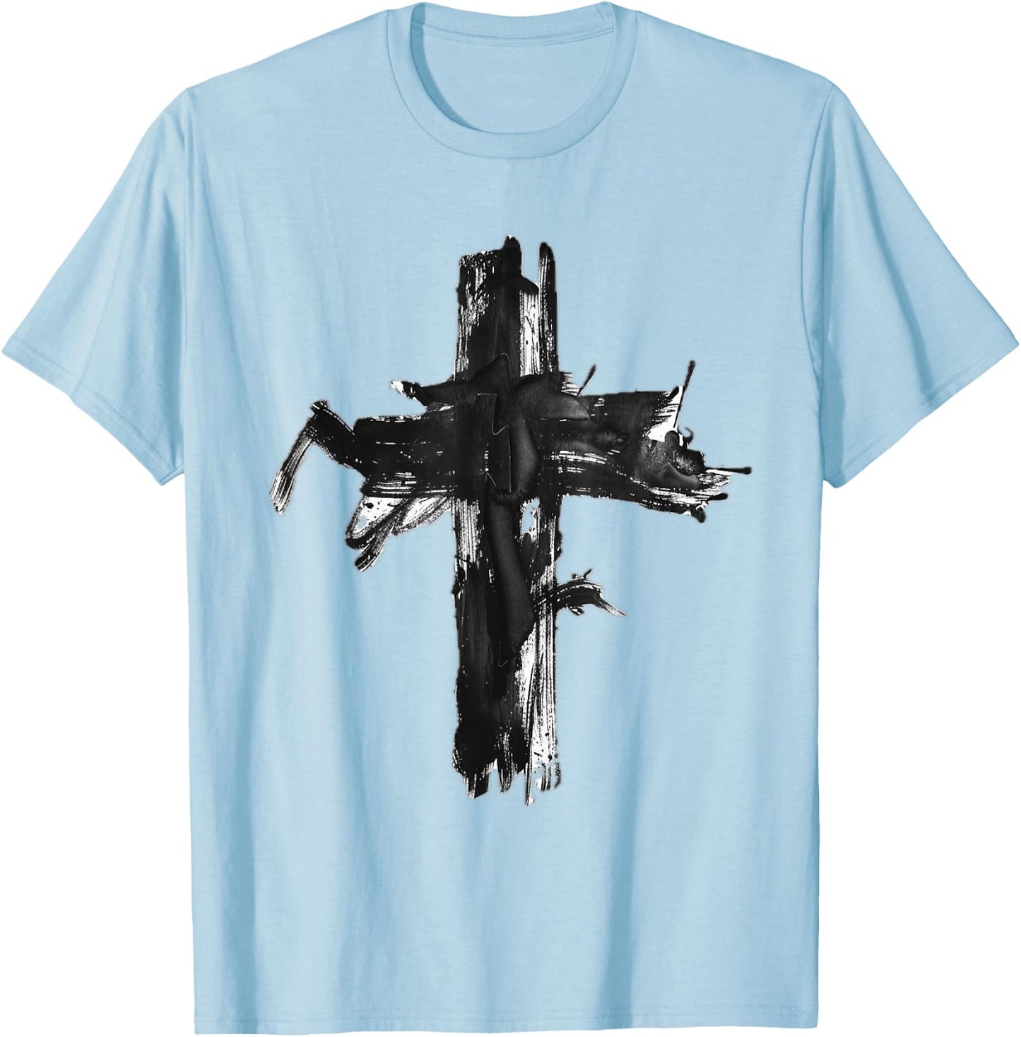 The Cross of Jesus Christ Resurrection T-Shirt - T-Shirt | Light Blue