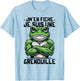 Frog Woman Girl Boy Je suis une Grenouille , white, S T-Shirt - T-Shirt | Light Blue