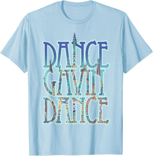 Dance Gavin Dance City Fill Stack Logo T-Shirt - T-Shirt | Light Blue