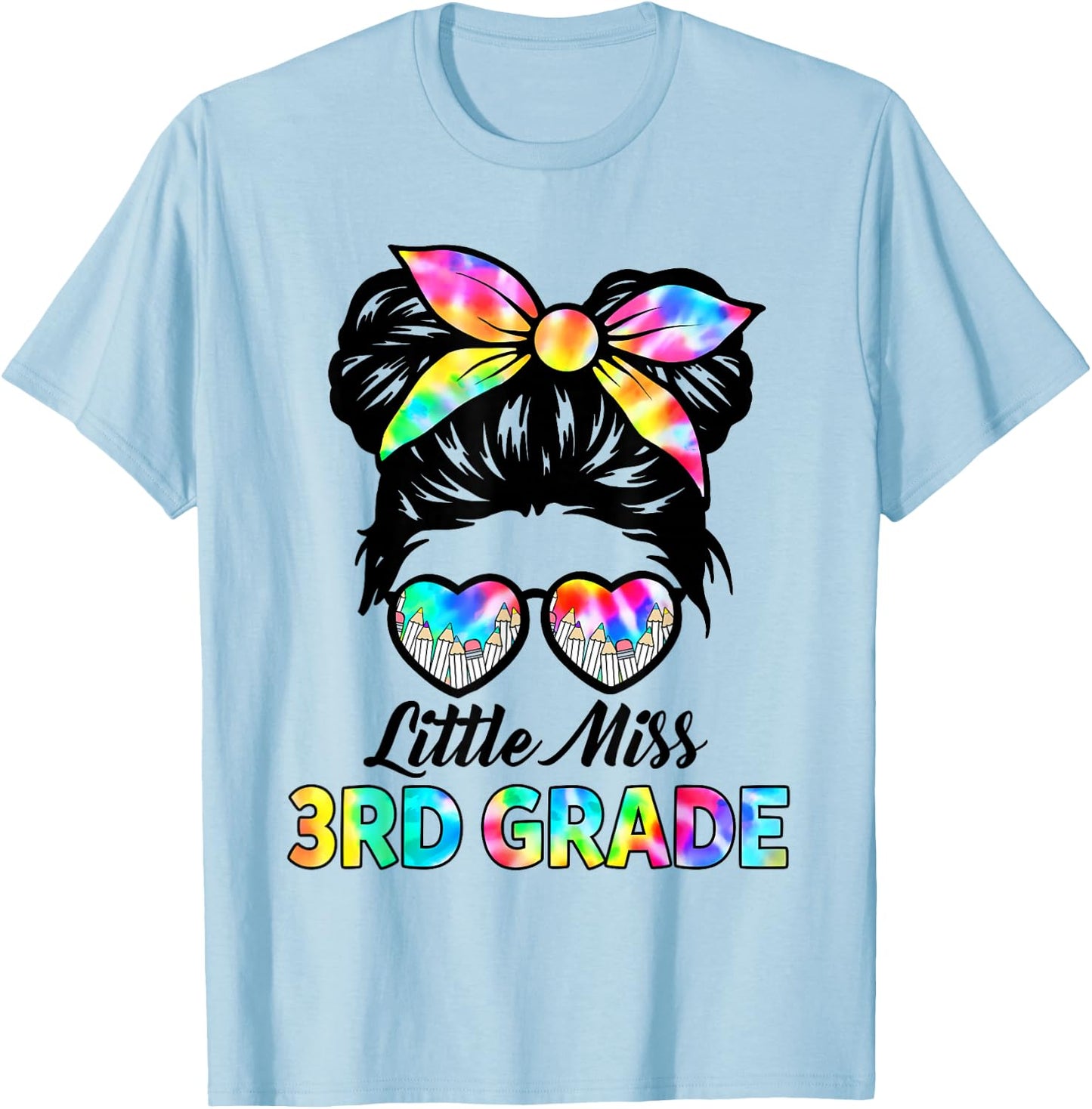 Little Miss 3rd Grade Back To School Third Grade Girls Kids T-Shirt - T-Shirt | Light Blue