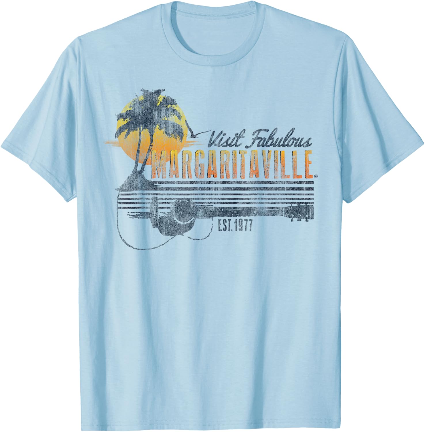 Margaritaville Gitarre T-Shirt - T-Shirt | Light Blue