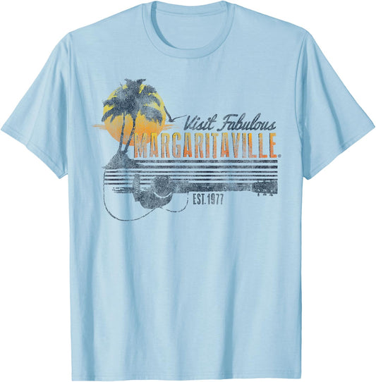 Margaritaville Gitarre T-Shirt - T-Shirt | Light Blue