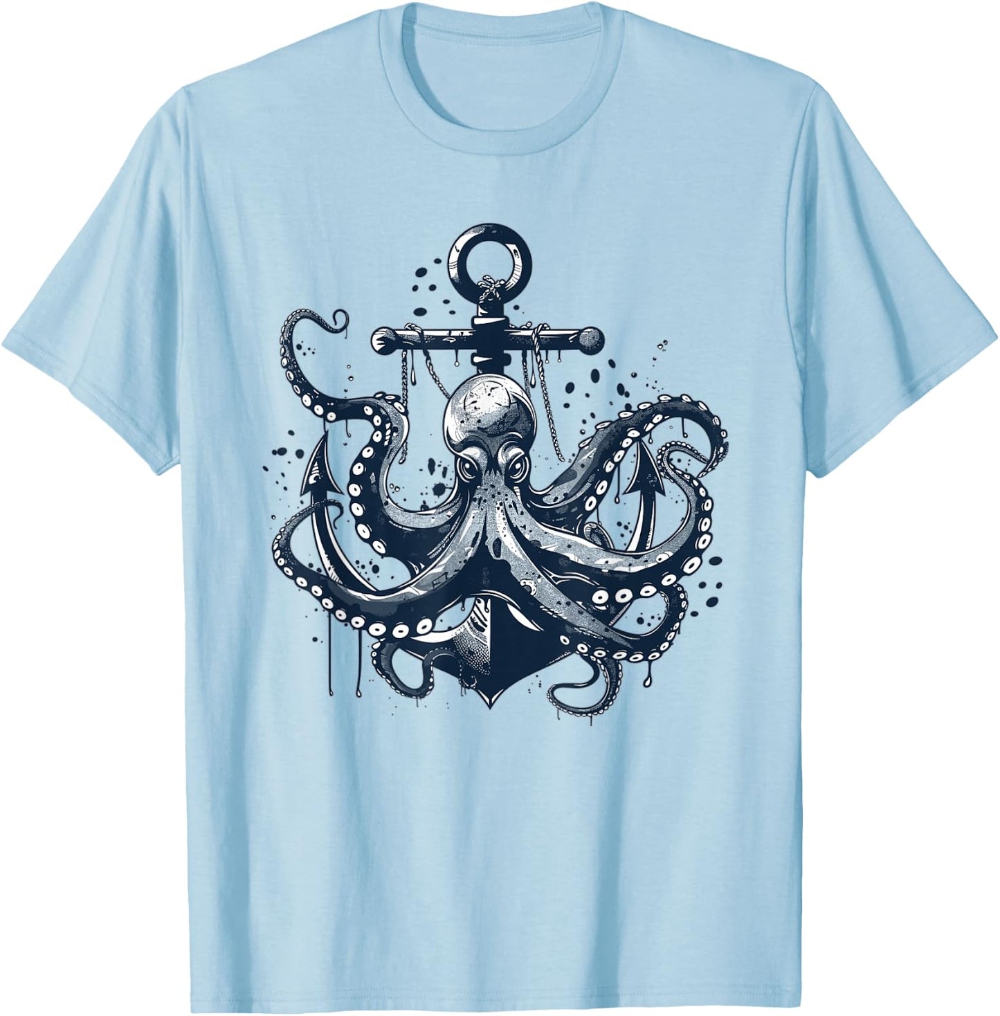 Cute Octopus Art I Kids Octopus T-Shirt - T-Shirt | Light Blue