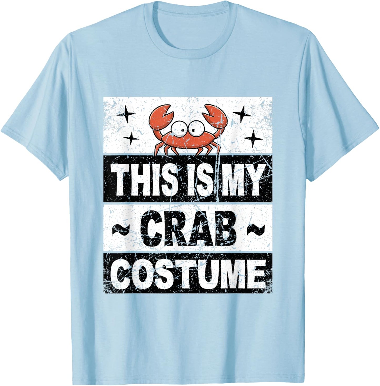 Retro Crab Costume Adult Kids Baby Toddler Men Women T-Shirt - T-Shirt | Light Blue