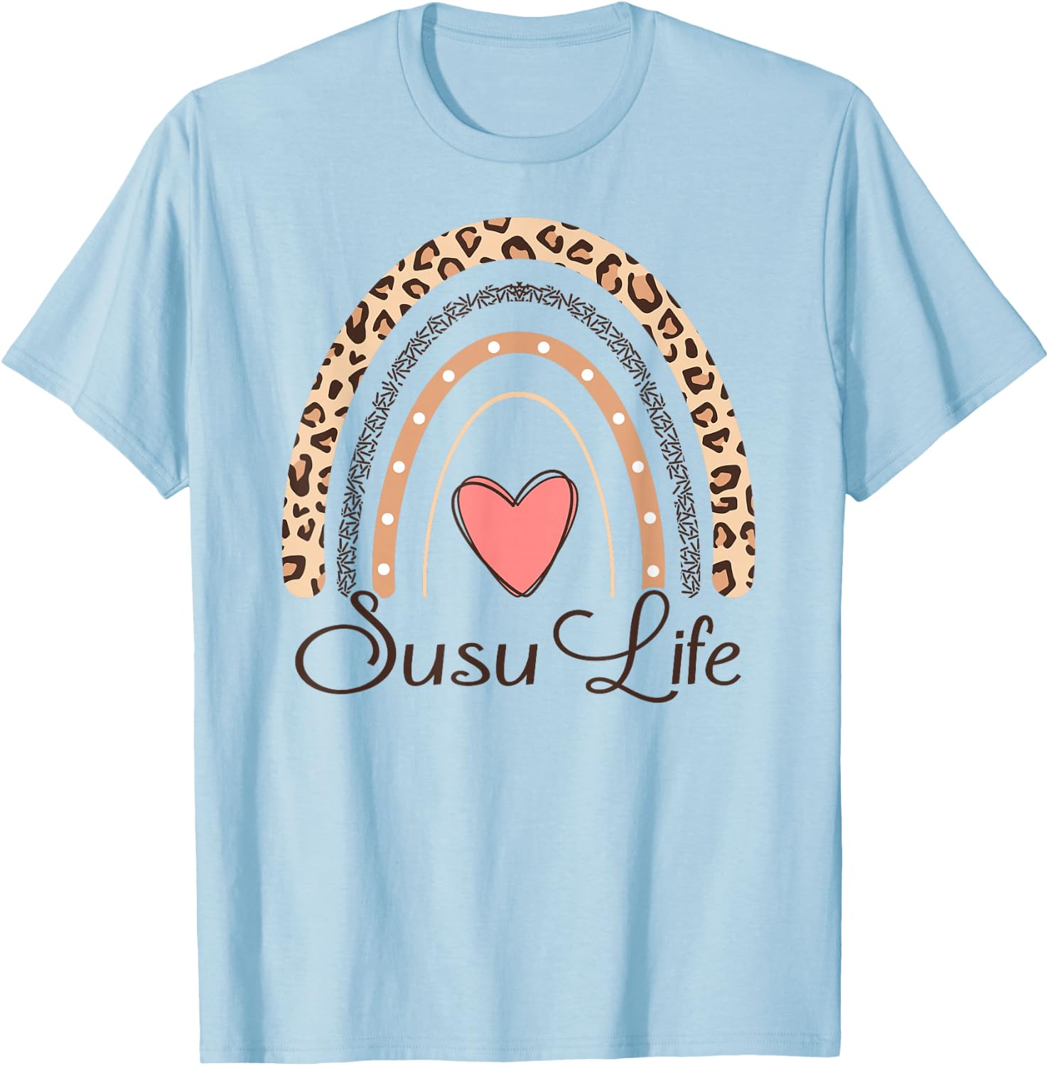 Susu Life Boho Rainbow Funny Grandma Susu T-Shirt - T-Shirt | Light Blue