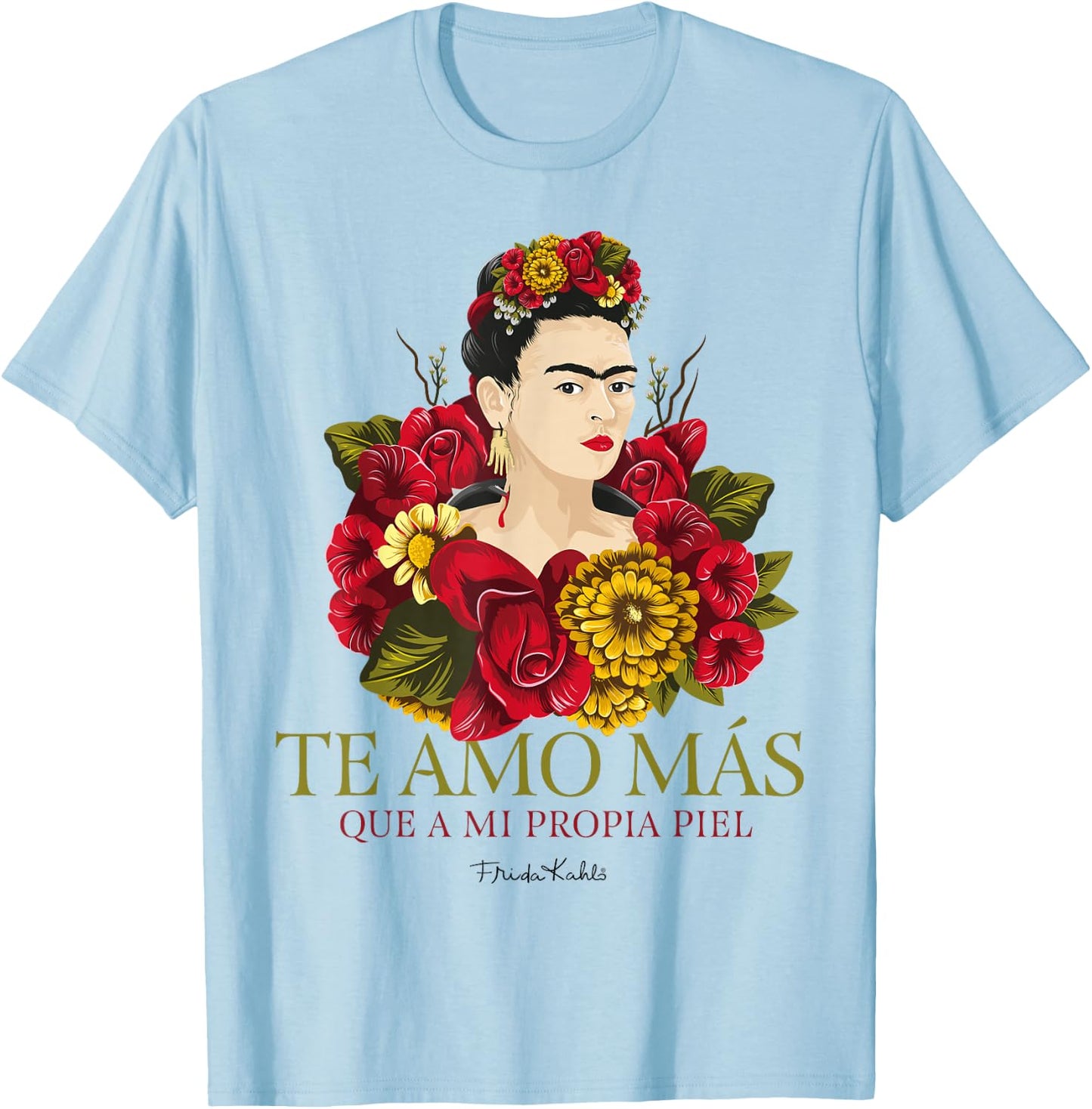 Frida Kahlo - Vielzahl von Artikeln T-Shirt - T-Shirt | Light Blue