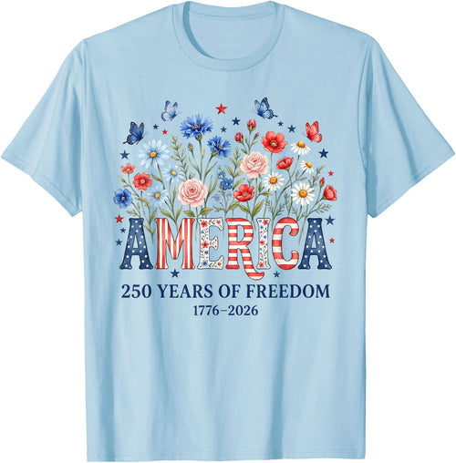 250 Years America Anniversary Flowers USA 250th Birthday