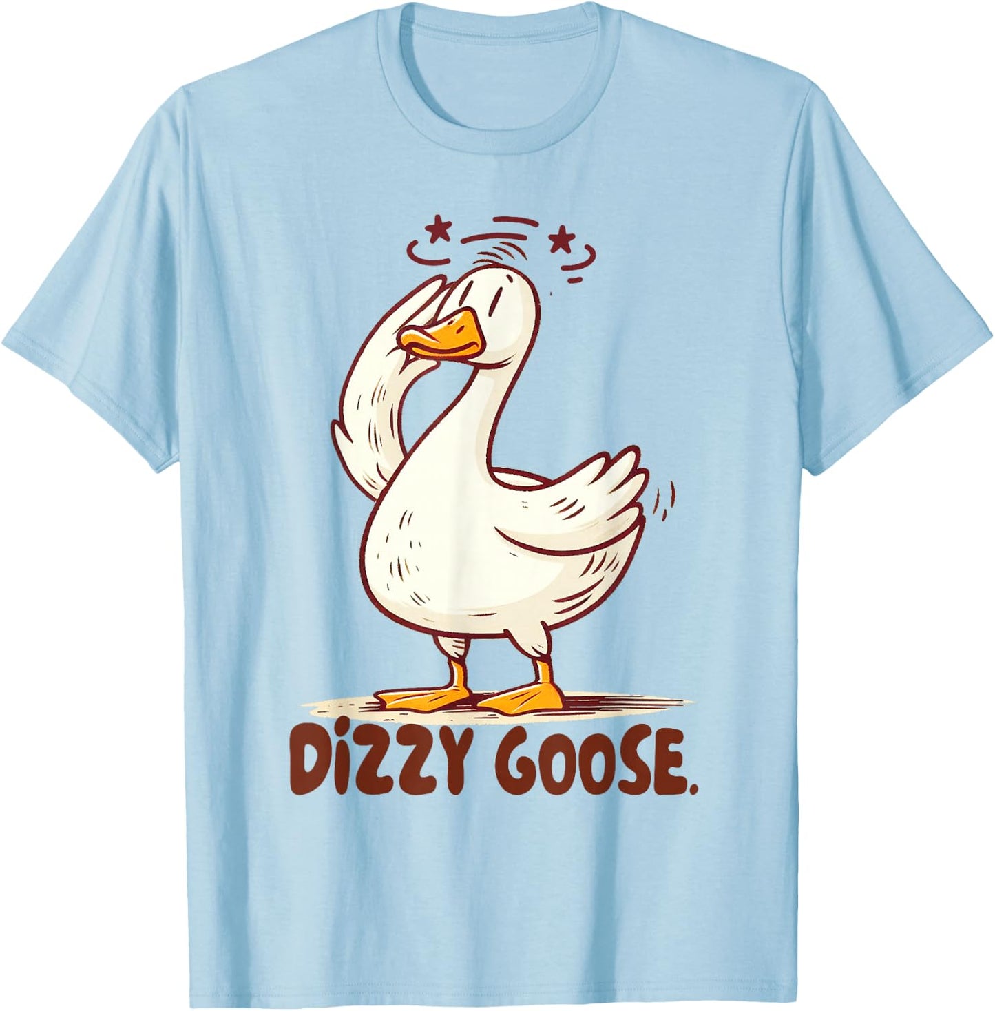 POTS Postural Orthostatic Tachycardia Syndrome Dizzy Goose T-Shirt - T-Shirt | Light Blue