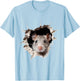 Mouse Animal Print Graphic Drawing Illustration Face Mouse , white, S T-Shirt - T-Shirt | Light Blue