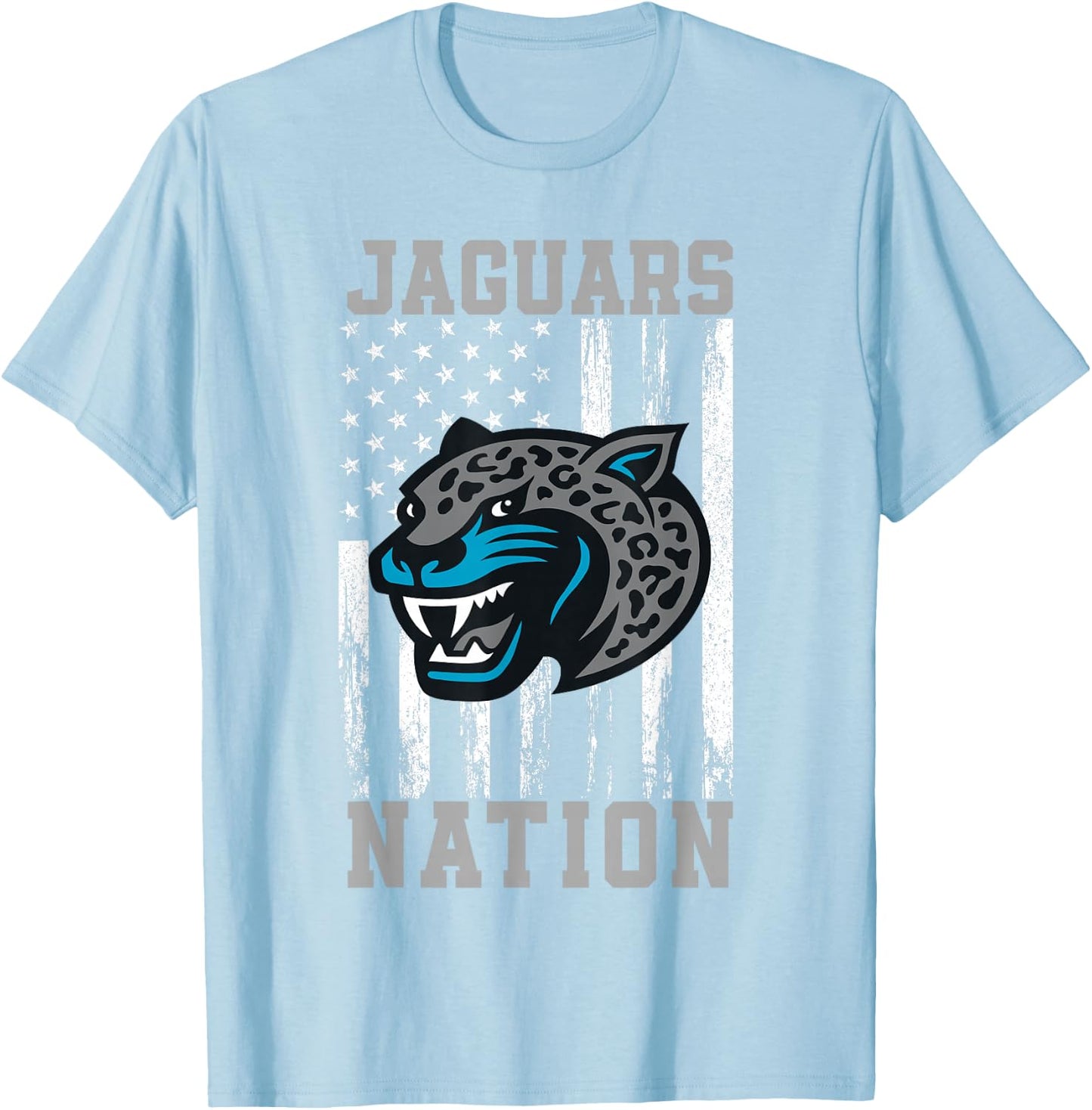 Seckinger Jaguars Logo Nation HS T-Shirt - T-Shirt | Light Blue