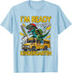 Ready to Crush Kindergarten First Day of School Dinosaur Boy T-Shirt - T-Shirt | Light Blue