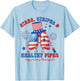 Stars Stripes Heathy Pipes Respiratory Therapist 4th of July T-Shirt - T-Shirt | Light Blue