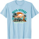 Wave Street Retro Vacation Beach Surfing Vintage Sunset Men Women Girls Kids T-Shirt - T-Shirt | Light Blue