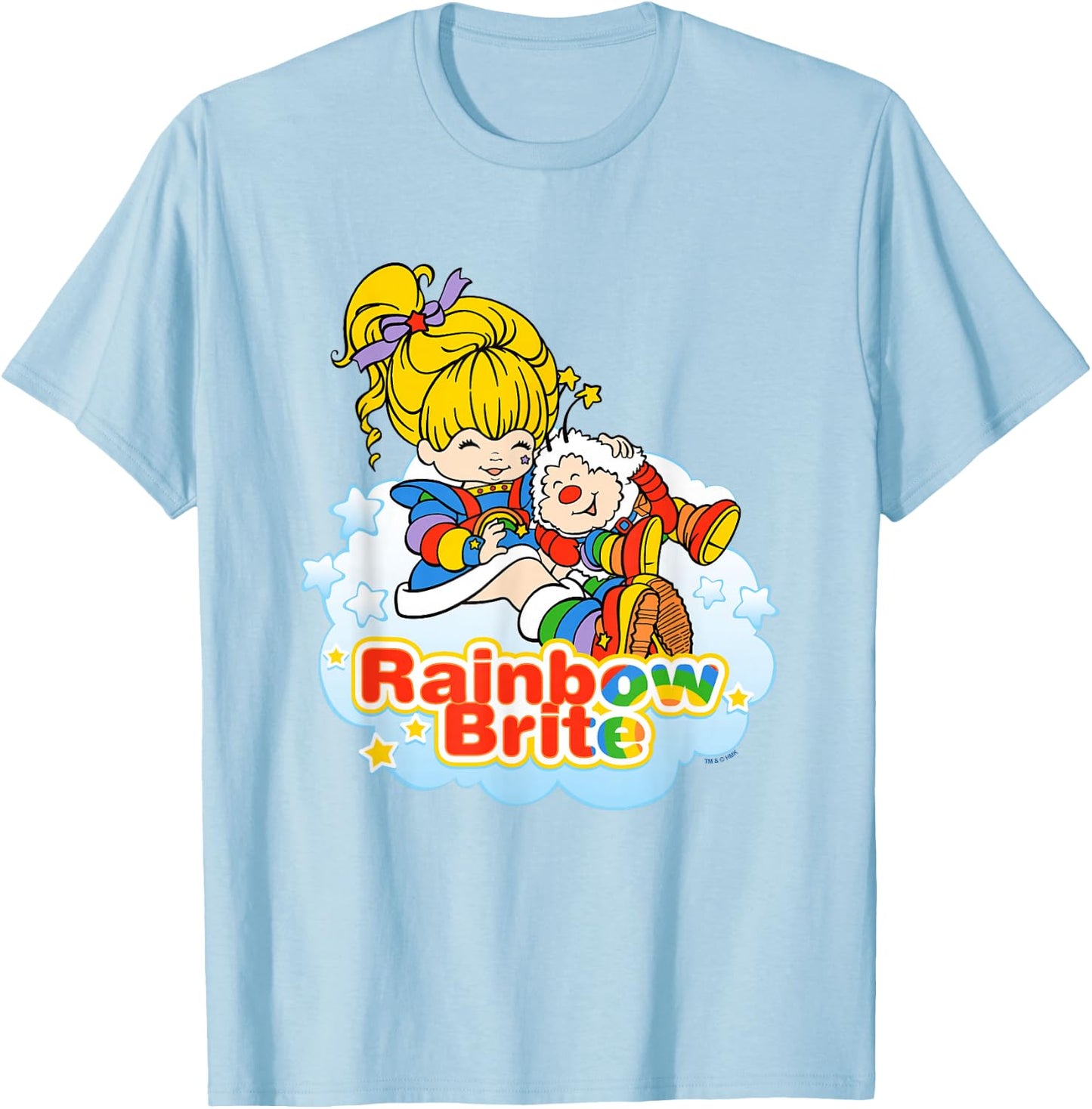 Rainbow Brite & Twink Best Friends Forever , white, S T-Shirt - T-Shirt | Light Blue