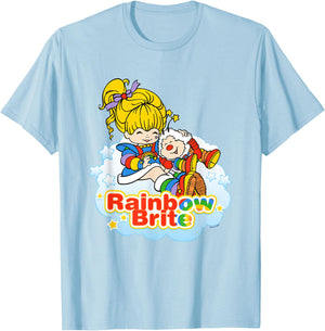 Rainbow Brite & Twink Best Friends Forever T-Shirt - T-Shirt | Light Blue