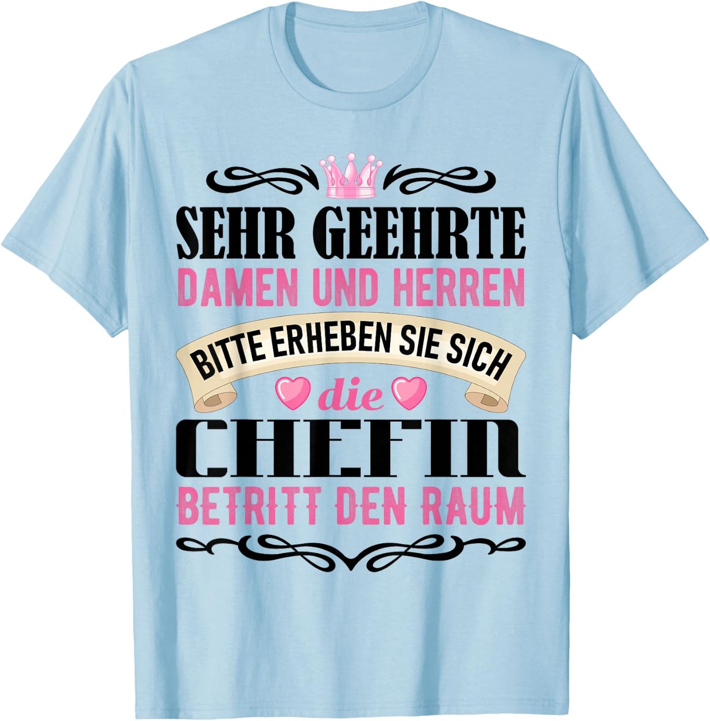 Chef Spruch Geschenk vom Team Beste Chefin Geschenkidee T-Shirt - T-Shirt | Light Blue