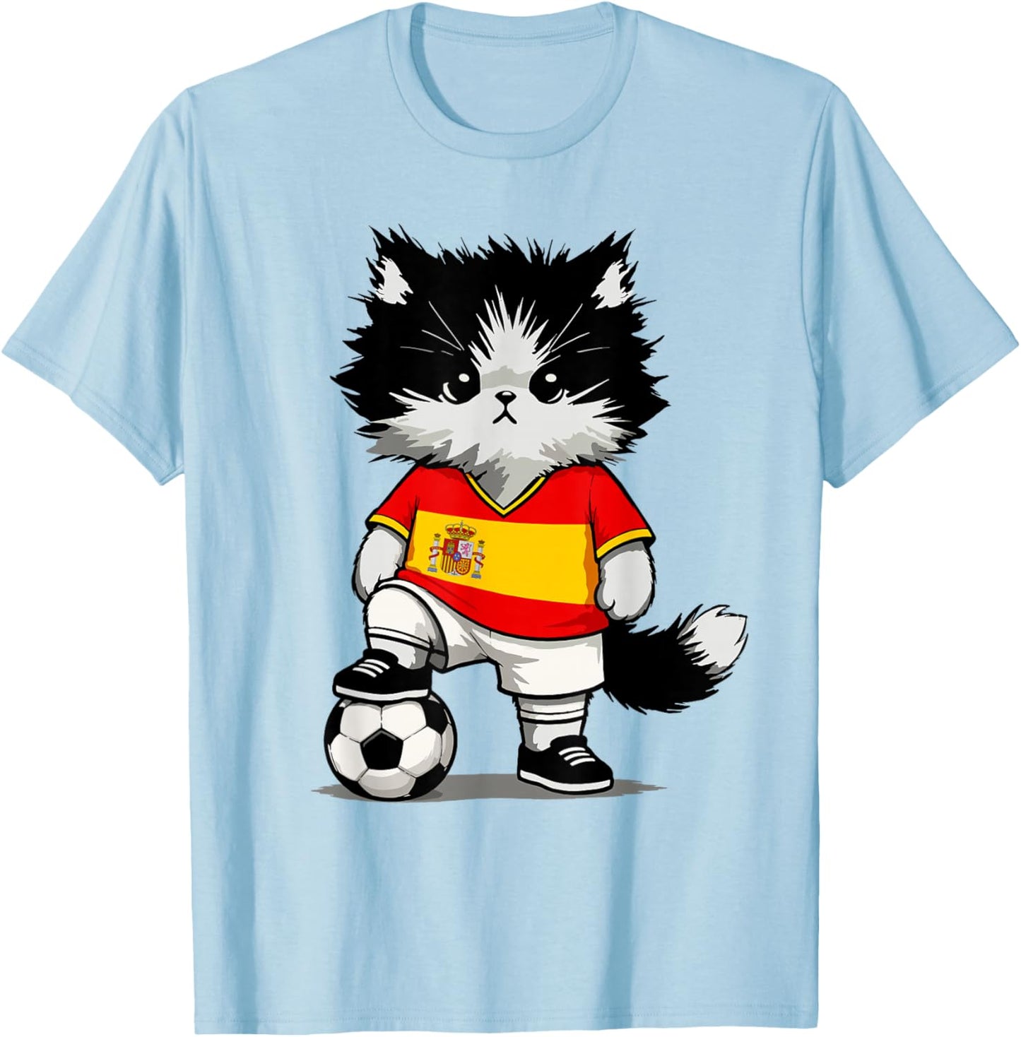 Spanish Flag Men Women Kids Spain T-Shirt - T-Shirt | Light Blue