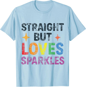 Ally AF Straight Ally LGBTQIA+ Vintage T-Shirt - T-Shirt | Light Blue
