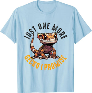 Crested Gecko Men Women Lizard Eyelash Gecko Herpetologist T-Shirt - T-Shirt | Light Blue