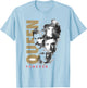 Queen Official Faces Ink Forever , White T-Shirt - T-Shirt | Light Blue