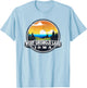 Fishing Boating Camping - Lakeview West Okoboji Lake T-Shirt - T-Shirt | Light Blue