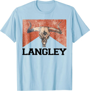Retro Classic Langley Vintage Gift Women T-Shirt - T-Shirt | Light Blue