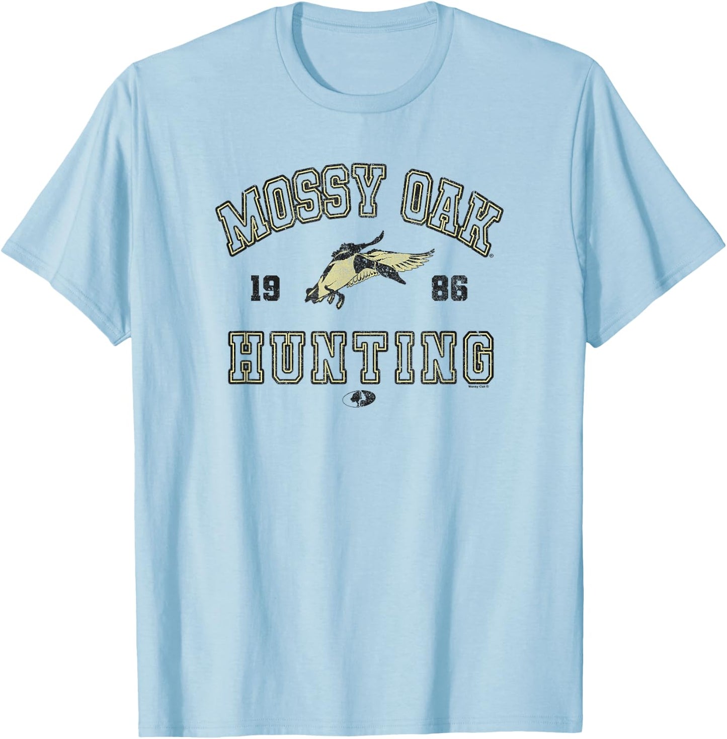 Mossy Oak Hunting 1986 Vintage Duck Target Logo T-Shirt - T-Shirt | Light Blue