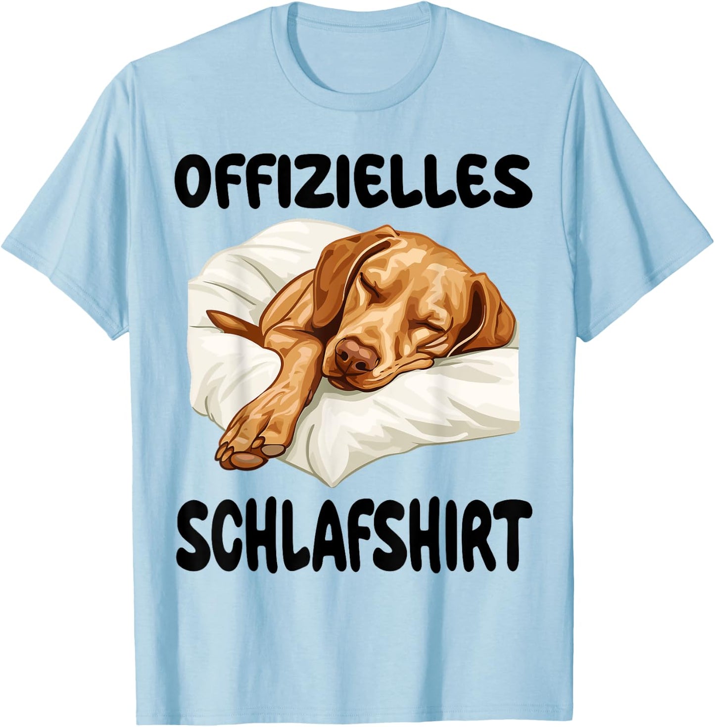 Funny Magyar Vizsla Official Sleep Shirt Nightdress , White T-Shirt - T-Shirt | Light Blue