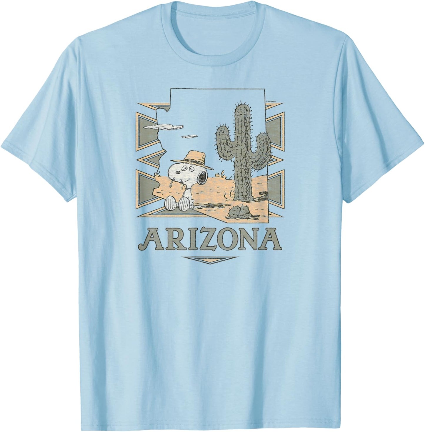 Peanuts - Spike Arizona Desert Cactus T-Shirt - T-Shirt | Light Blue