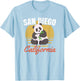 San Diego Shirt Retro Panda Zoo California State T-Shirt - T-Shirt | Light Blue