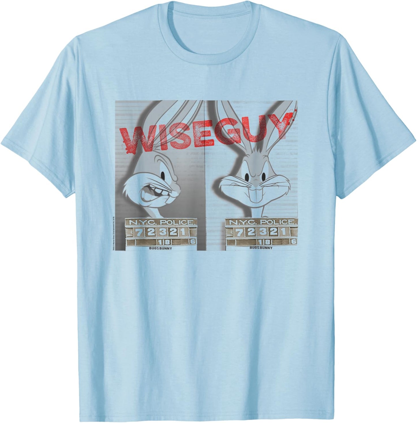Looney Tunes Bugs Bunny Wiseguy T-Shirt - T-Shirt | Light Blue