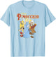 Disney Pinocchio Vintage Classic Group Movie Poster T-Shirt - T-Shirt | Light Blue
