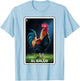 El Gallo Mexican Lottery Bingo Game Traditional Rooster Card T-Shirt - T-Shirt | Light Blue