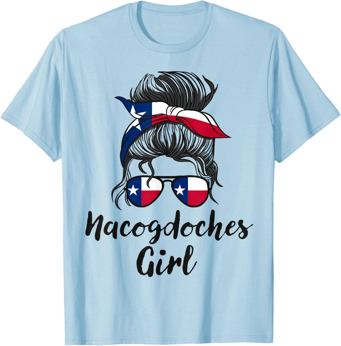 Nacogdoches Texas Women Girl T-Shirt - T-Shirt | Light Blue
