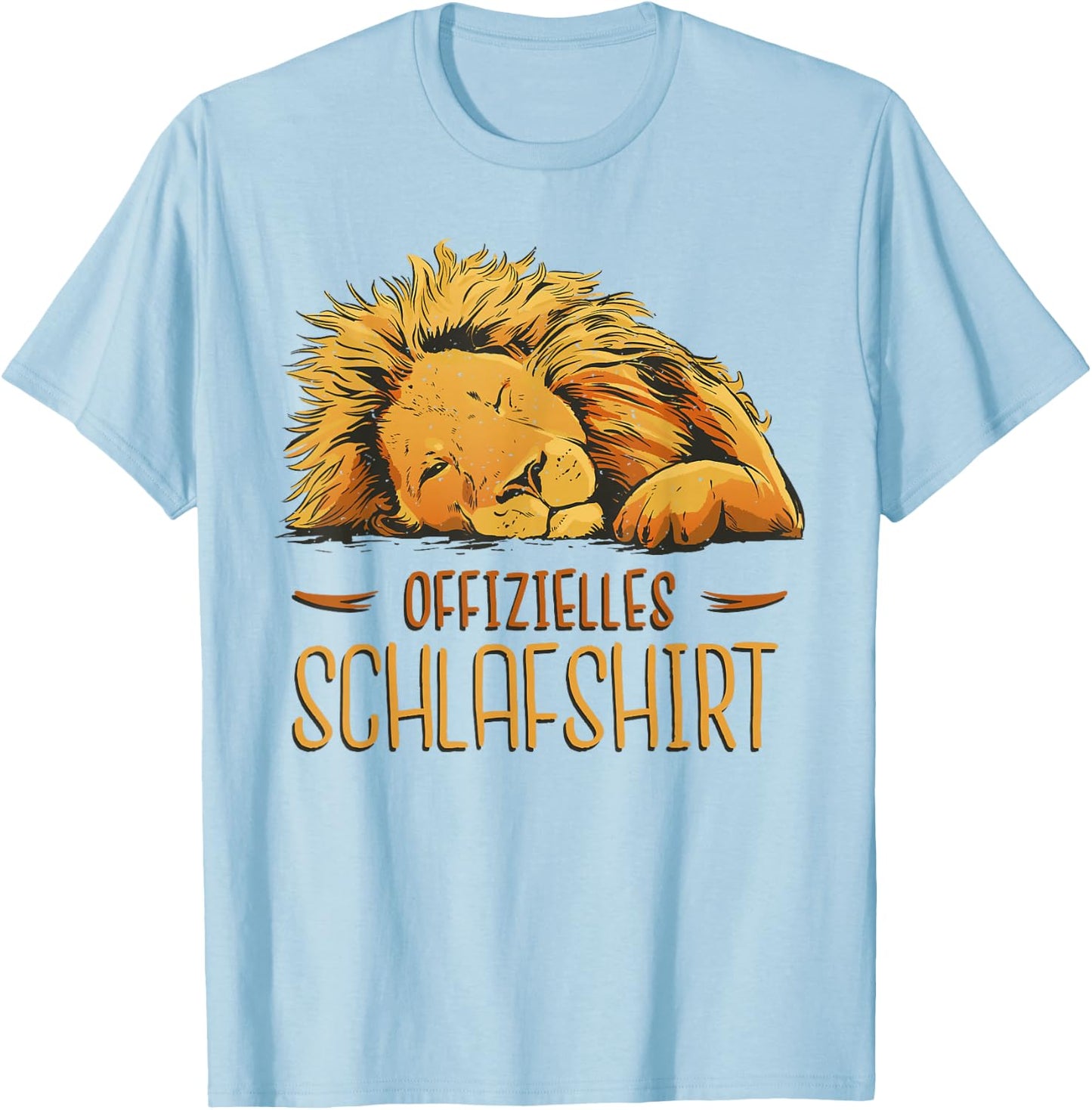 Schlafshirt Schlafanzug Tier Pyjama Nachthemd Offizielles Löwe Schlafshirt Damen Kurzarm -Kinder, Herren, Damen Weiß S T-Shirt - T-Shirt | Light Blue