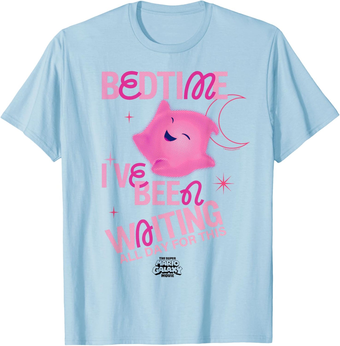 The Super Mario Galaxy Movie Pink Luma Bedtime T-Shirt - T-Shirt | Light Blue