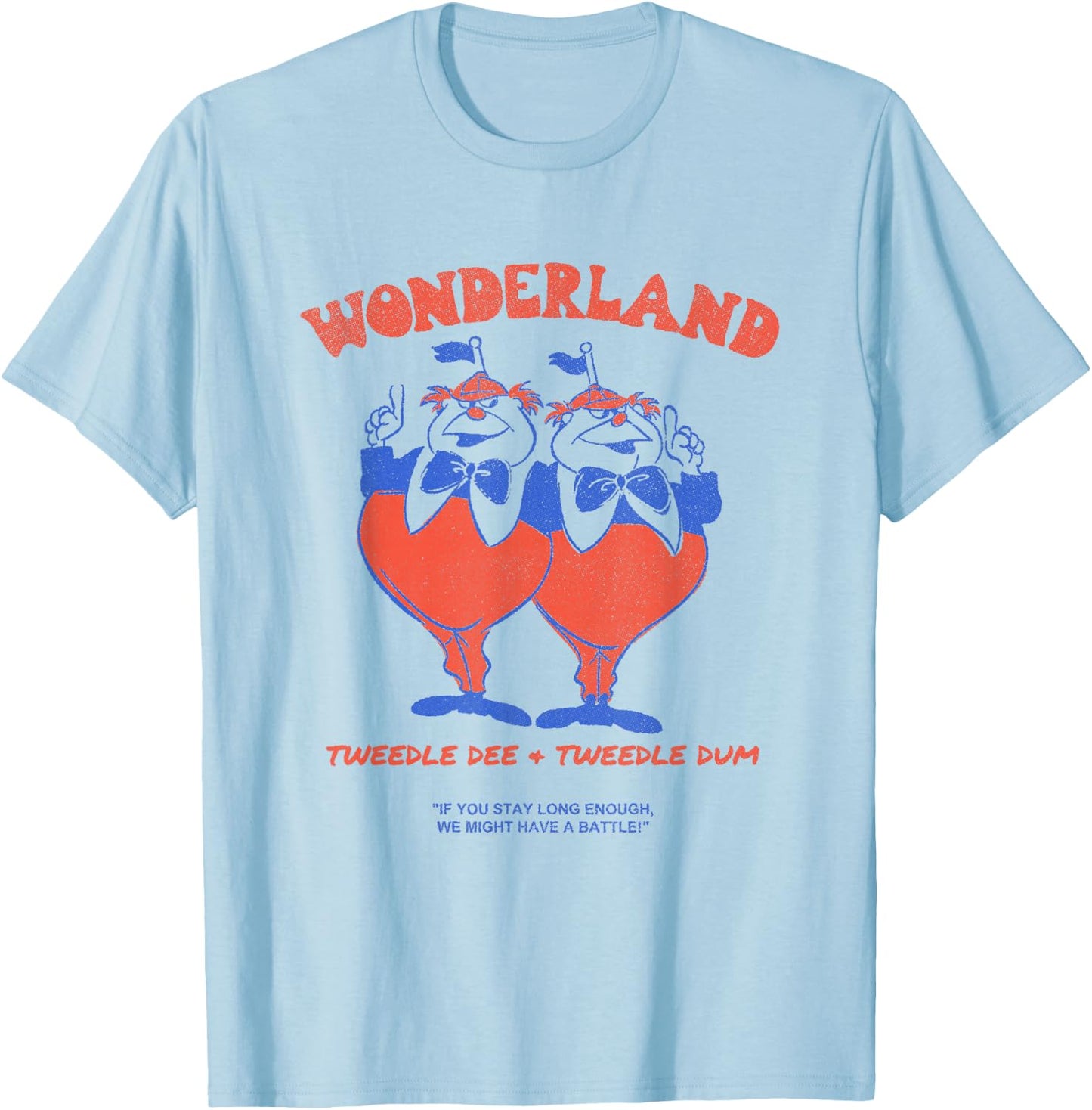 Disney Alice in Wonderland Tweedle Dee & Tweedle Dum T-Shirt - T-Shirt | Light Blue