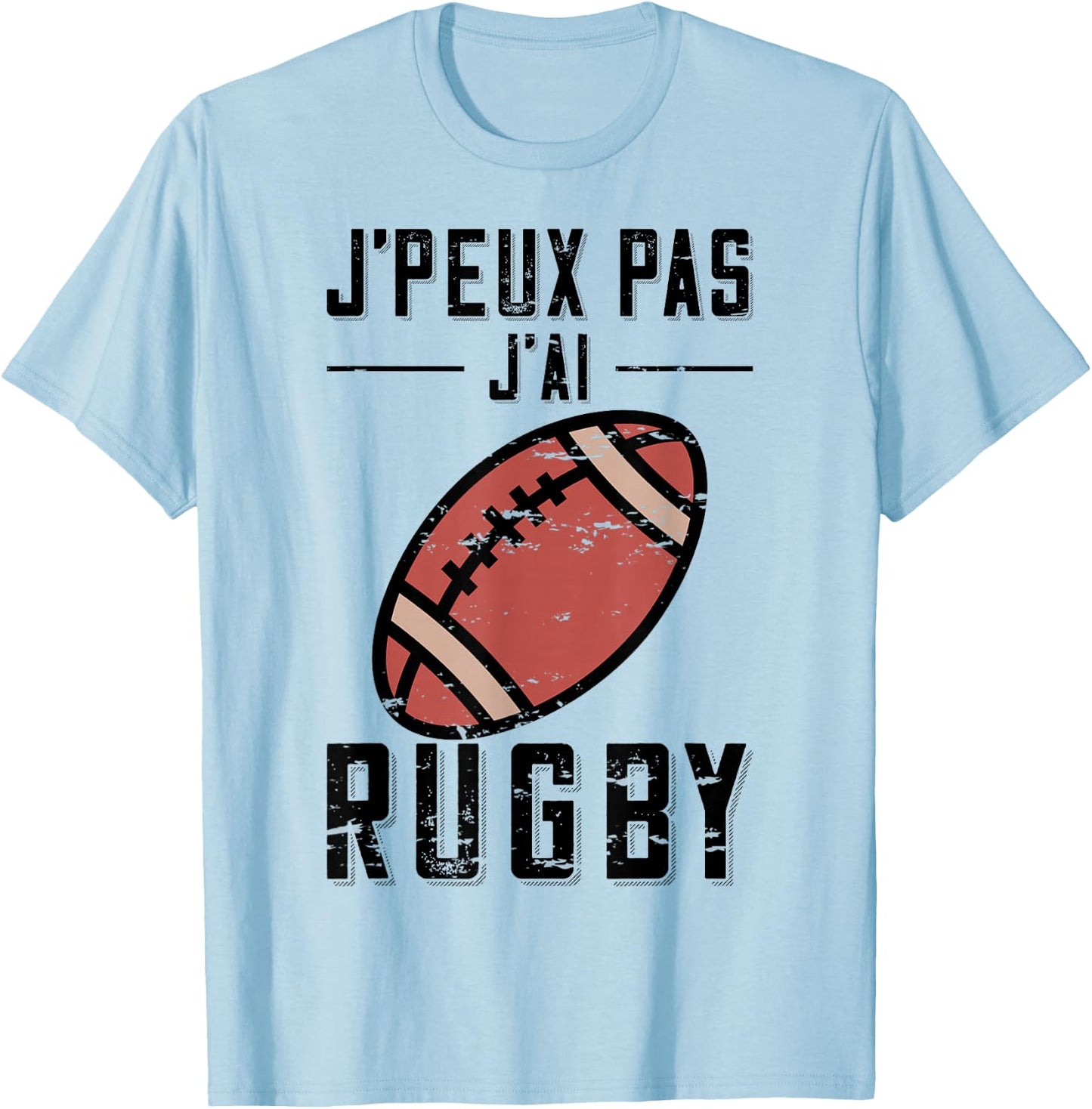 Gift Rugby Player "J'Peux pas j'ai Rugby , grey, S T-Shirt - T-Shirt | Light Blue