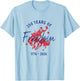 250 Years of Freedom Bucking Horse 1776-2026 Western Cowboy T-Shirt - T-Shirt | Light Blue