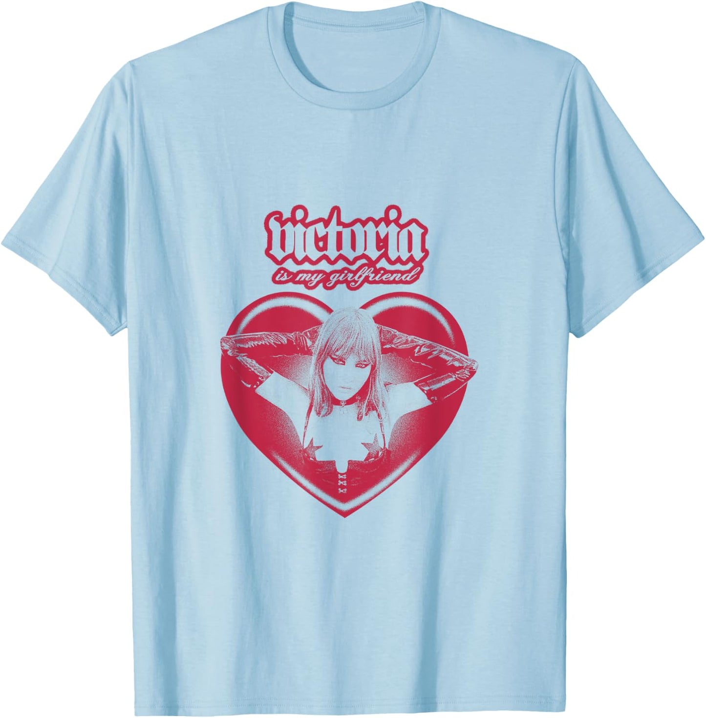 Moneskin Victoria , white, S T-Shirt - T-Shirt | Light Blue