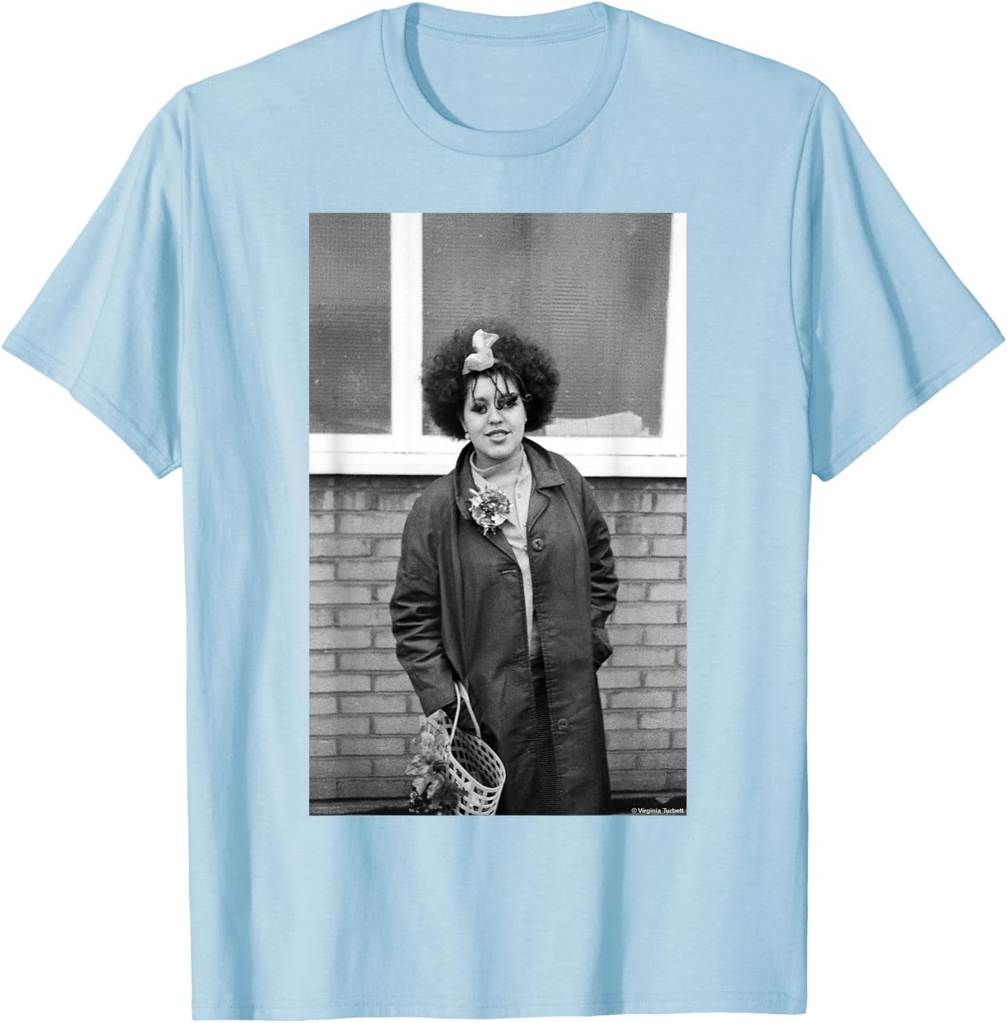 Poly Styrene Of Punk Band X-Ray Specs By Virginia Turbett T-Shirt - T-Shirt | Light Blue