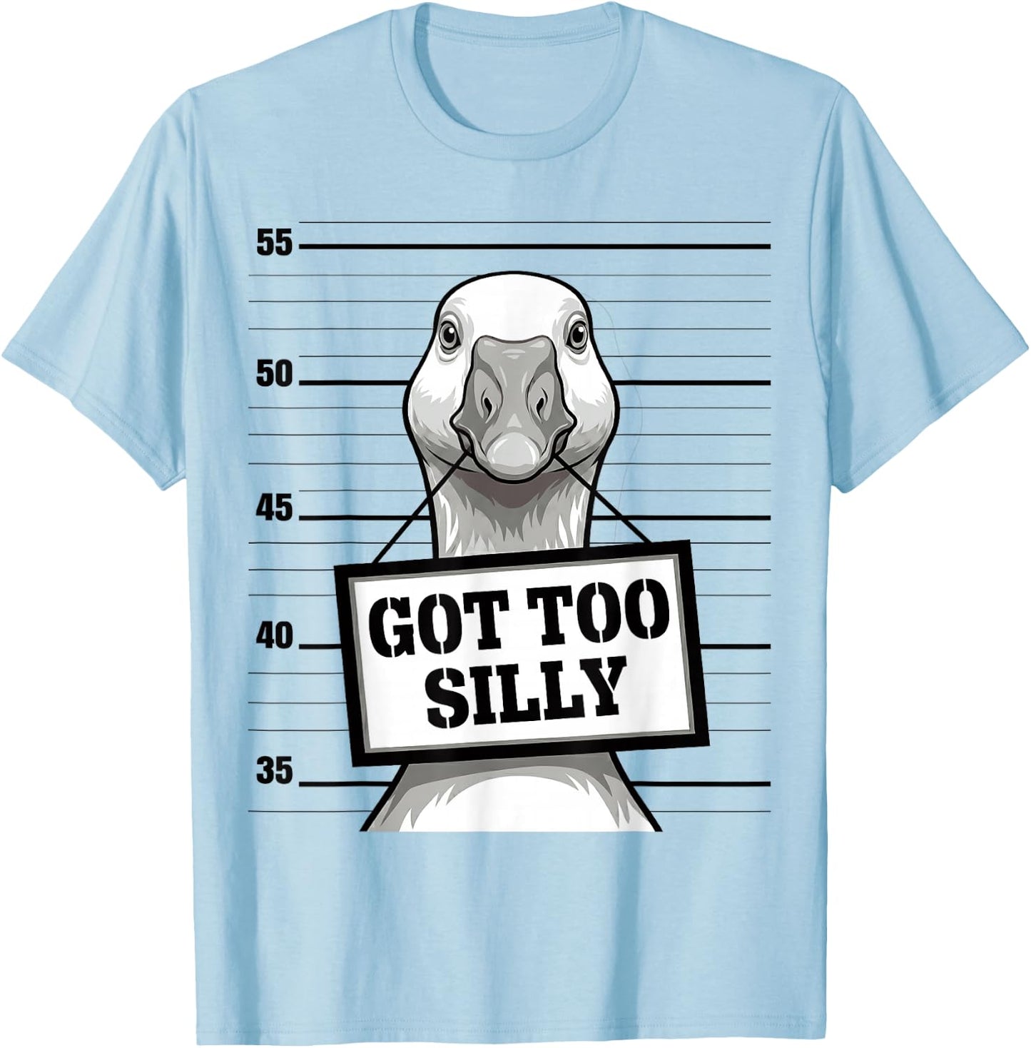 Sarcastic Funny Silly Goose T-Shirt - T-Shirt | Light Blue