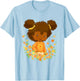 Strawberry Shortcake Orange Blossom Floral Big Chest Logo T-Shirt - T-Shirt | Light Blue