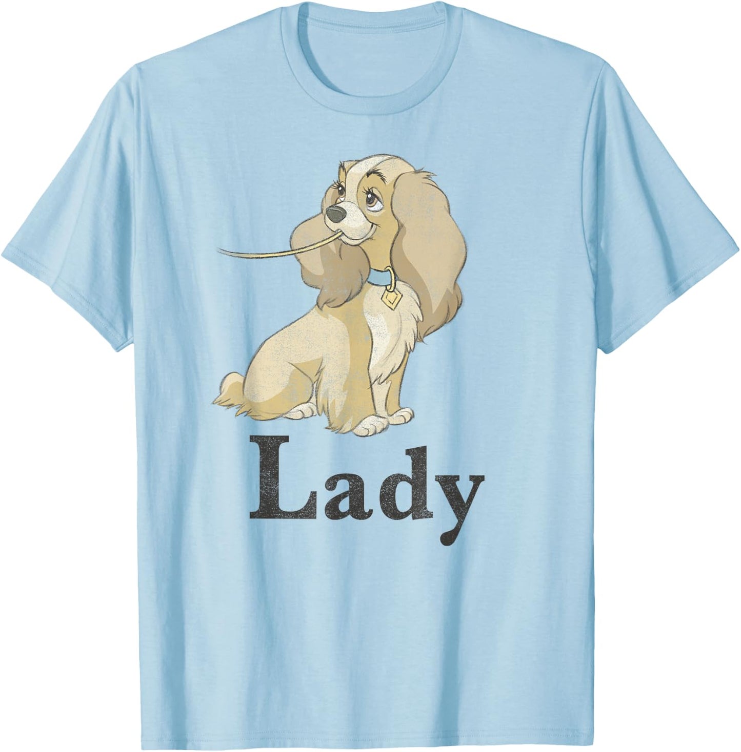 Disney Lady and The Tramp Spaghetti Lady Couples T-Shirt - T-Shirt | Light Blue