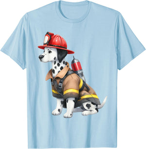 Adult Dalmatian Costume Men Dalmatian Costume Toddler Girl T-Shirt - T-Shirt | Light Blue